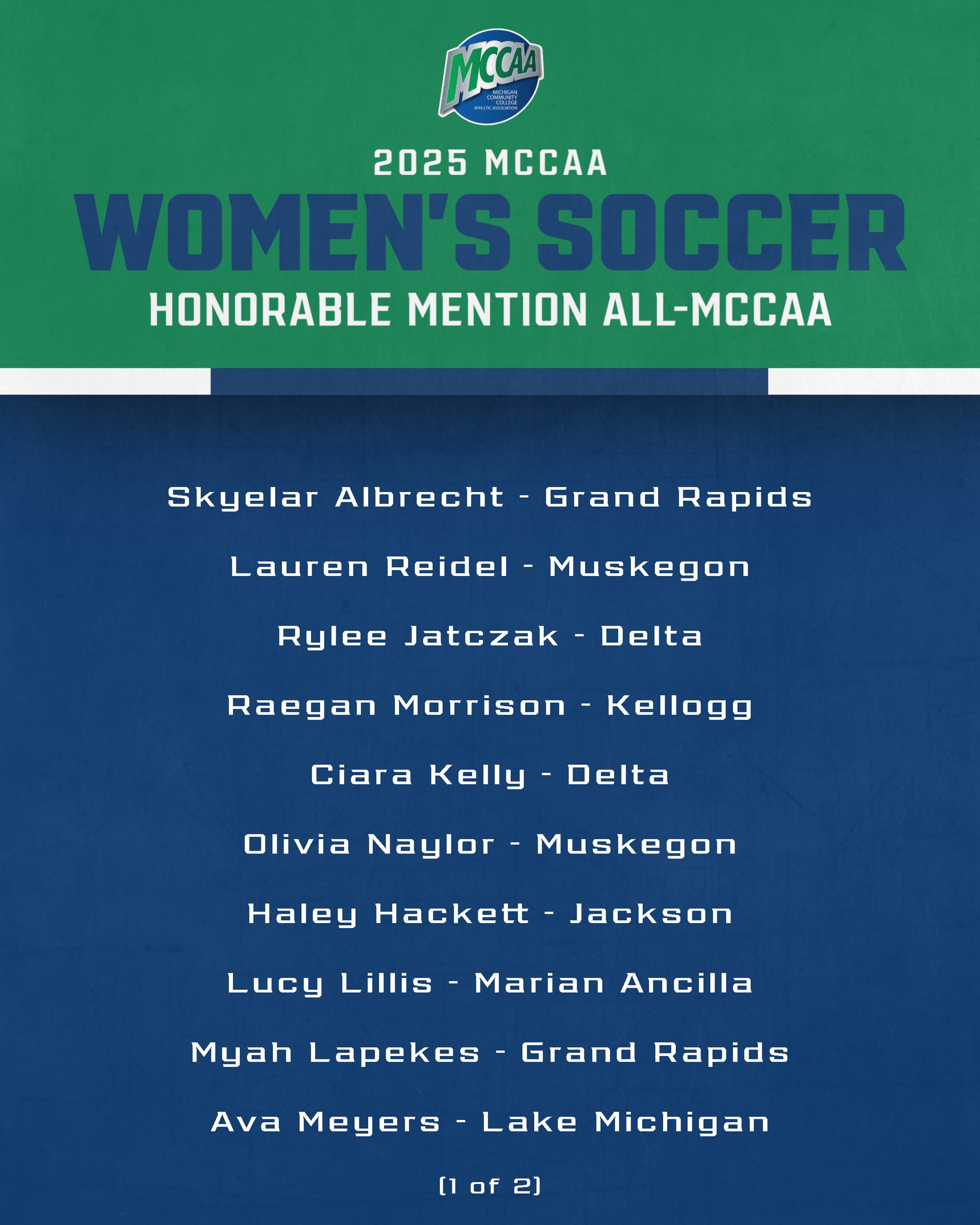 Women's Soccer Returned; Lillis Named All-MCCAA